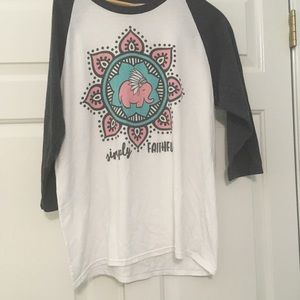 Simply faithful women’s baseball style elephant